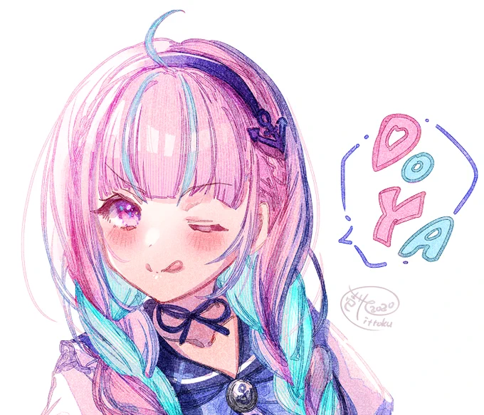 新衣装あくあちゃん初描き!
この衣装もKAWAII!? #あくあーと 