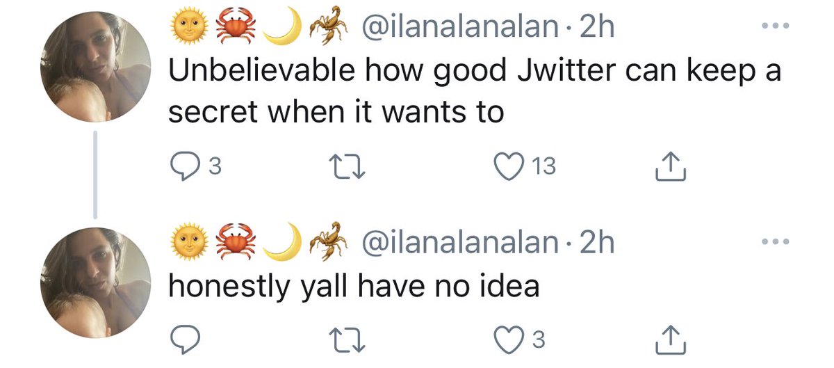 Today is your lucky day! Ilana just got back after being suspended by  @Twitter for what, like 5 times for abusive behavior? And what does she have to say? My first name. What else is there? David Wolkin quoting my resume from LinkedIn, and Max Sparber rejoicing.