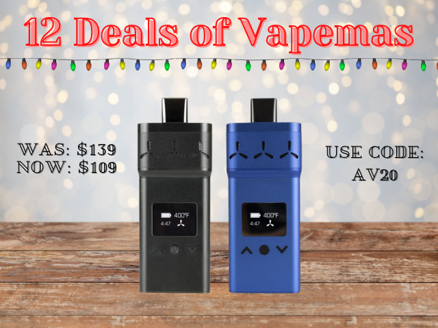 Day 2 - AirVape X

Use code AV20 and take the price down to $109 from $139 for a limited time only!

We'll be adding a new deal every day leading up to Christmas. Don't miss out!

SHOP NOW: bit.ly/37oa13Y