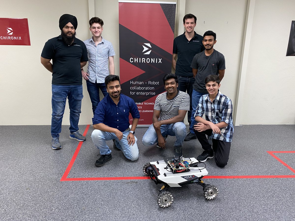 Chironix_Tech's tweet image. Our #Robotics Summer Interns 2021 cohort started last week. 

Its been great having them in the lab. 

They will spend the summer learning #ROS and developing their skills in automation.