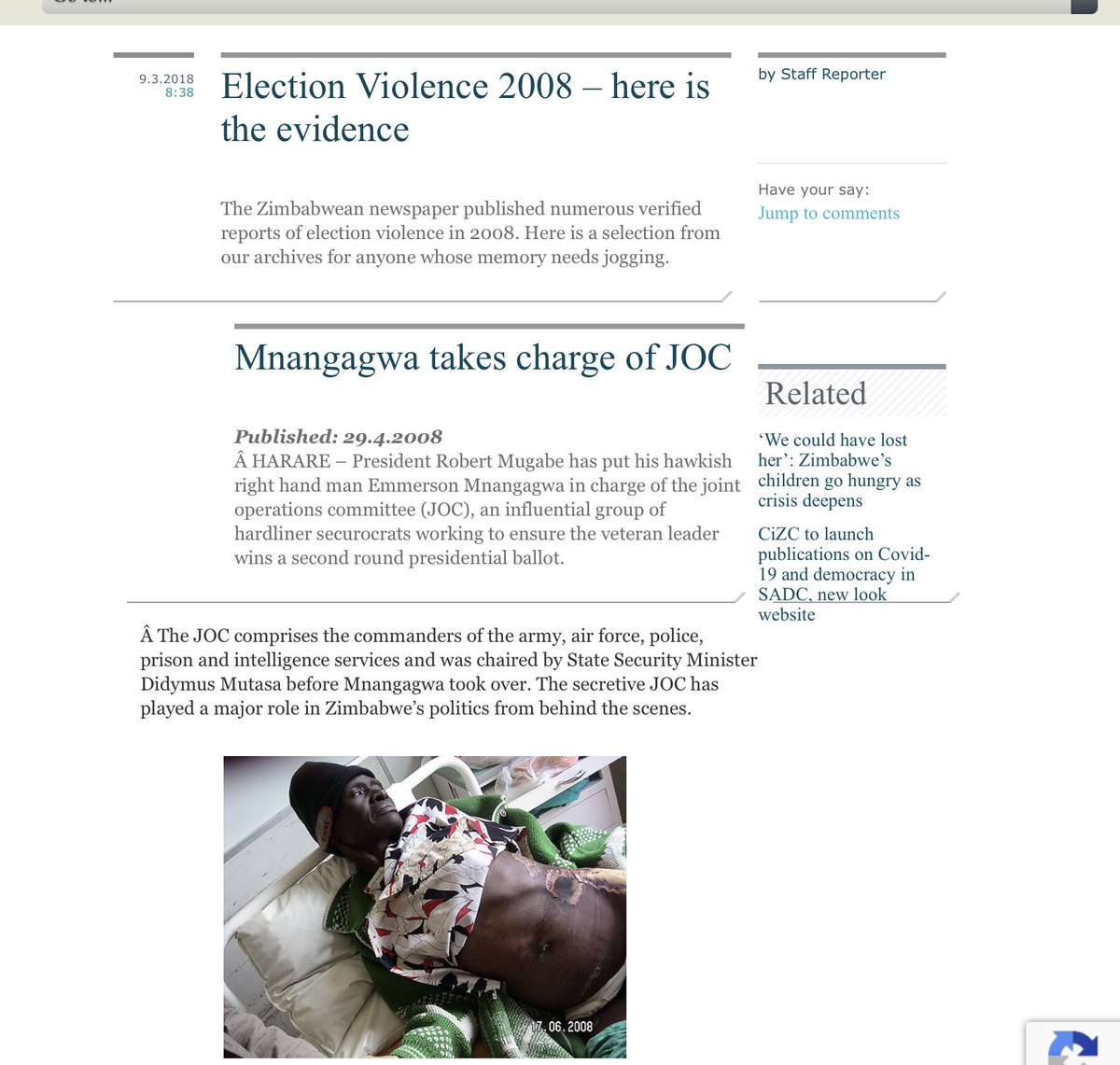 And yet, MDC pressed on participating in every single election even as they campaigned in fear and buried hundreds of their supporters. Elections became an experiment for how much pain folks can handle.