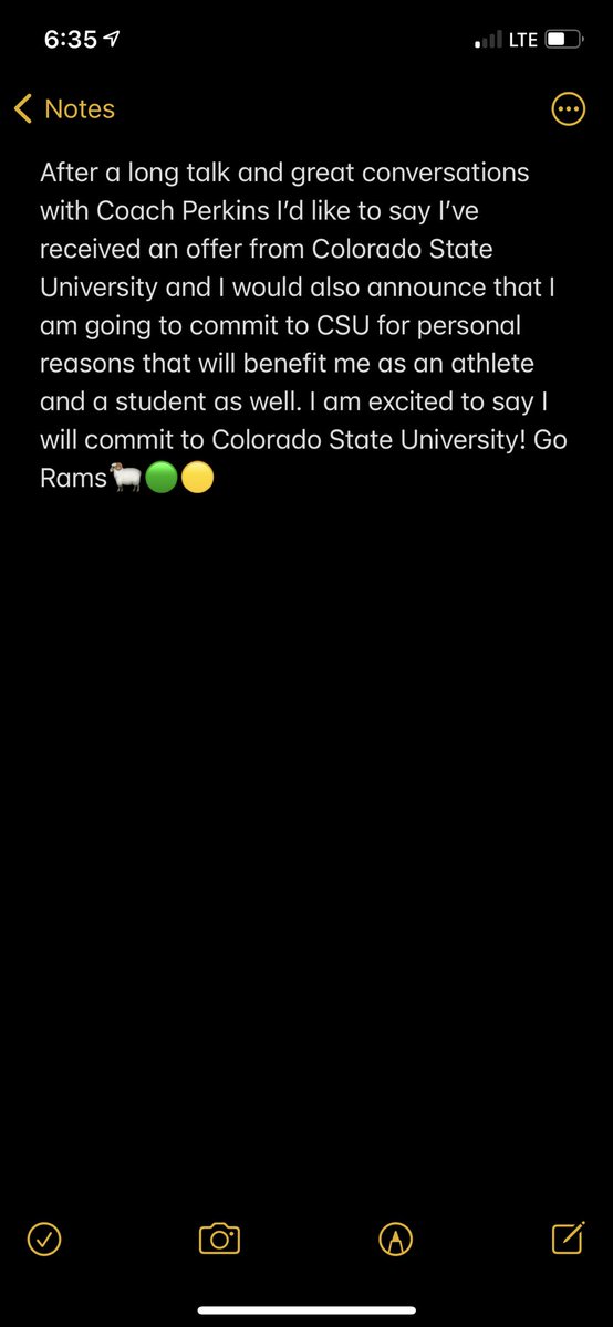 Excited to be a Ram!! 🐏🟢🟡 <a href="/CoachAPerk/">Anthony Perkins</a> @CoachAddazio <a href="/SixZeroAcademy/">Coach Matt McChesney</a>
