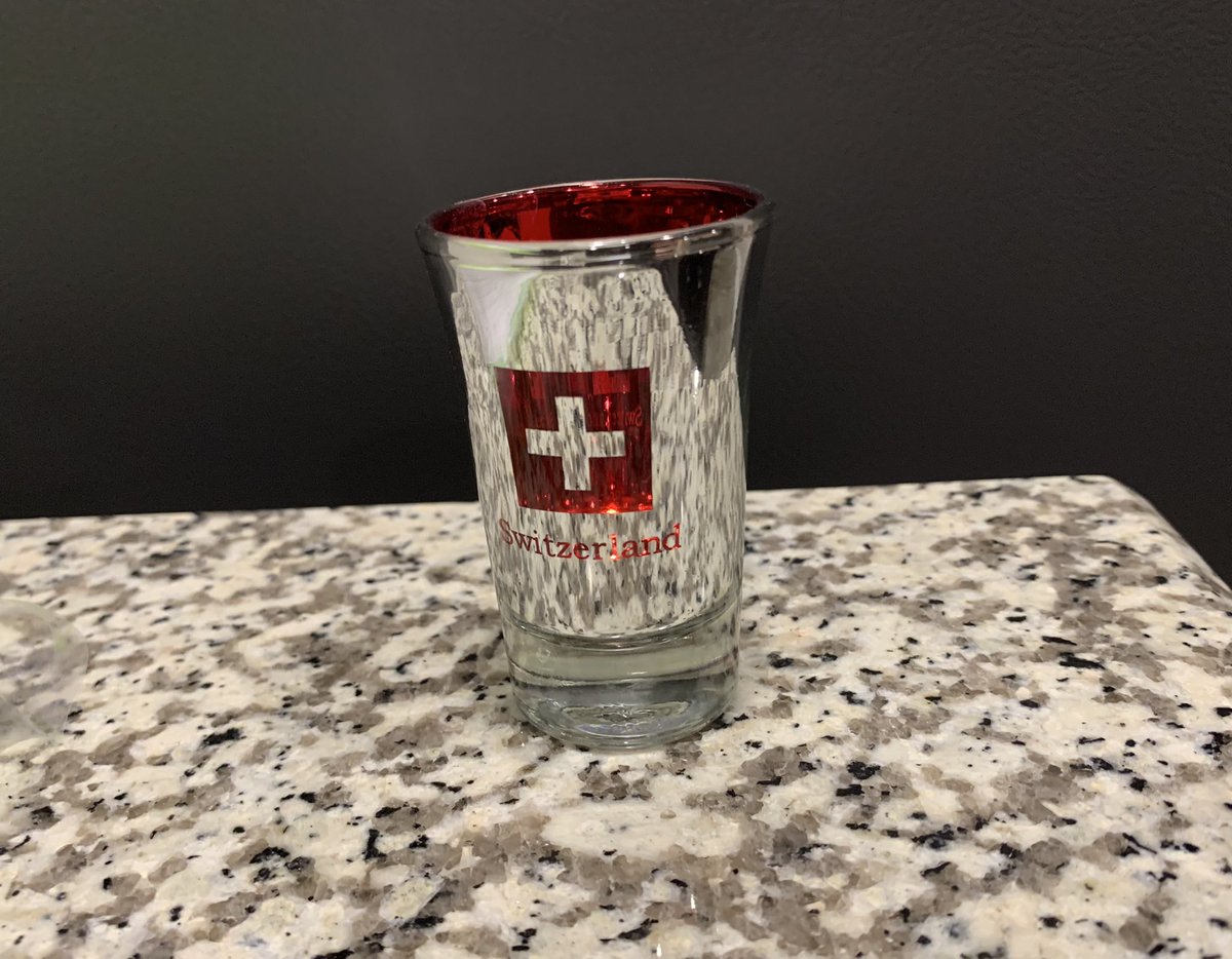 Day 45: In lieu of travel I’d like to do a tour of past trips via shot glasses. This was from a business trip to Geneva, Switzerland. It’s a lovely city with lots to do.