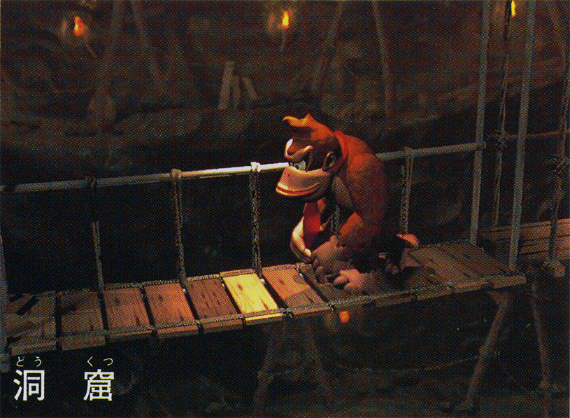 Donkey Kong on a bridge