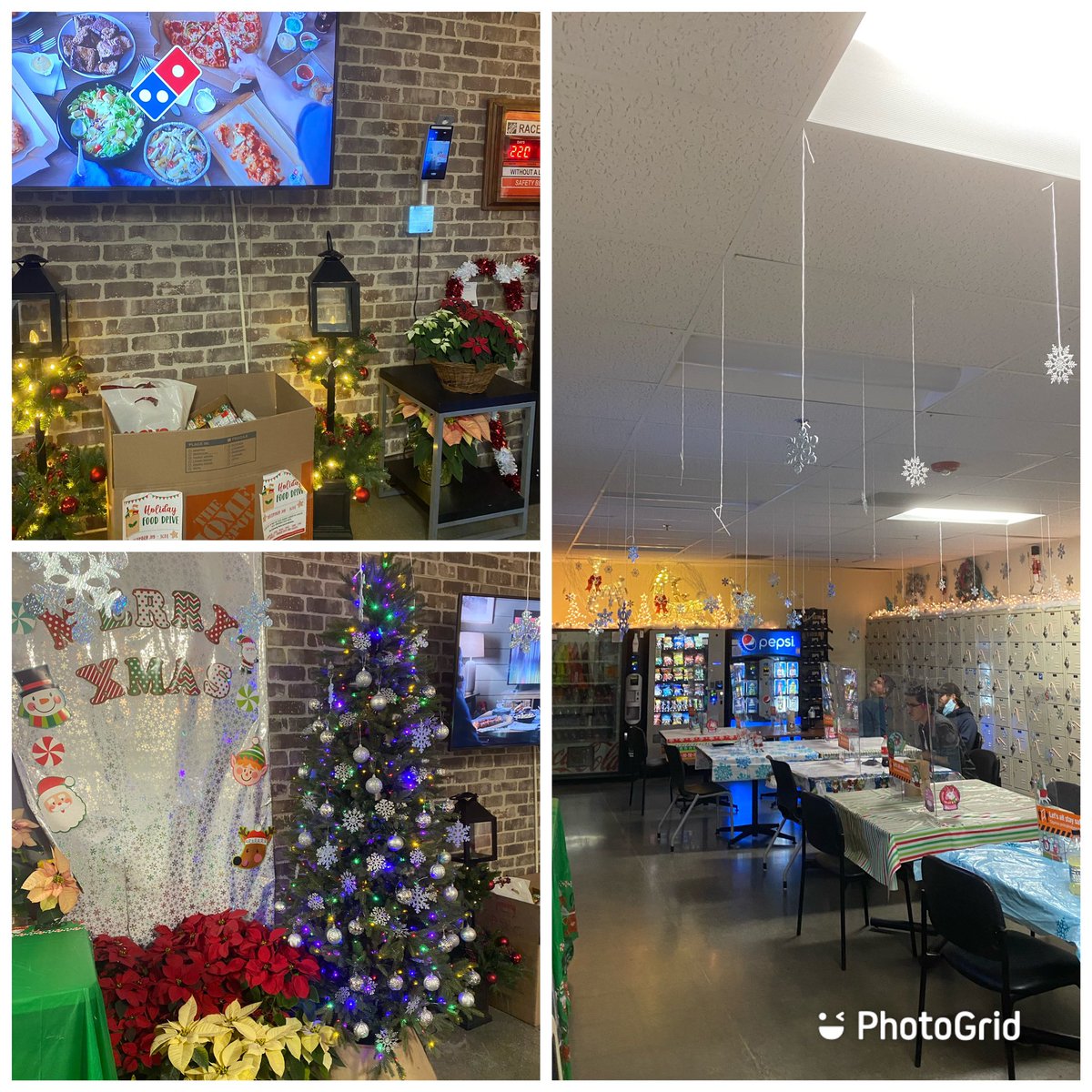 opsasmliz's tweet photo. Big Thank You to my D27 DH Lupe and FES Adriana for once again turning our break room into a winter wonderland!! Looks amazing ⛄️❄️ 🌲 #team6651 #bestintheav https://t.co/PHkp2qQ7G2