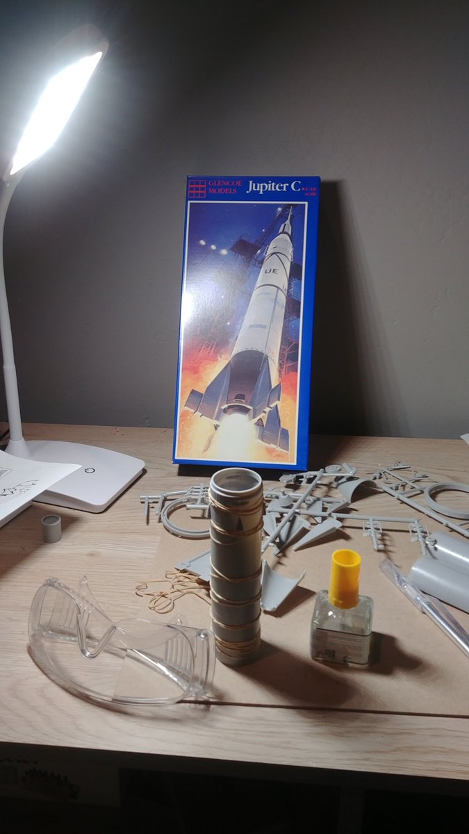 nearsys's tweet image. Starting my next model, a 1/48 Jupiter C. Twice the size of my last model and therefore easier to assemble. However, I find the body tube is out of round. I don&apos;t know if this is a manufacturing defect or the effects of years of storage. #ModelBuilding #SpaceModel #space #Rockets