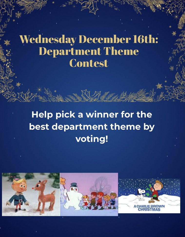 Let’s see which department wins! 😊