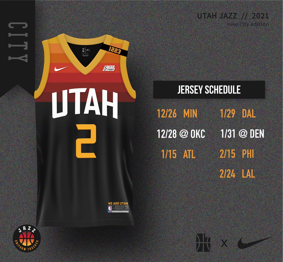 Jazz Uniform Tracker on X: 🚨BREAKING🚨 The @utahjazz schedule