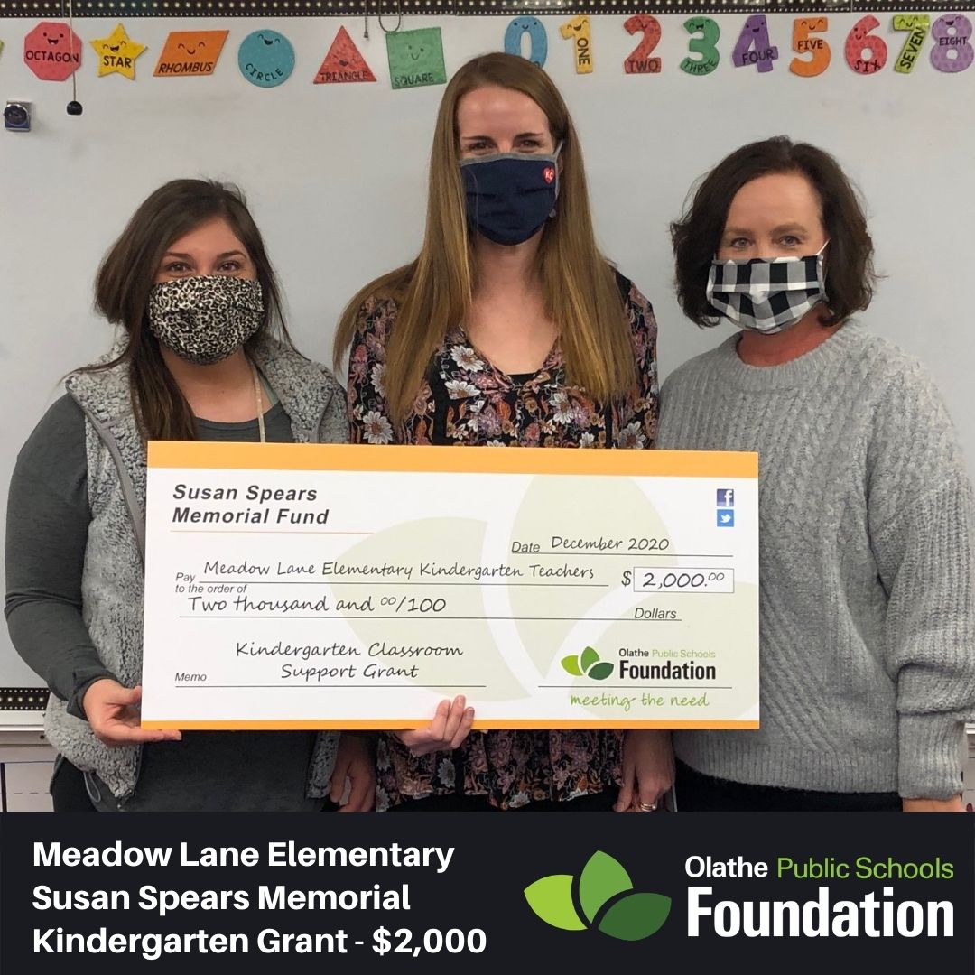 OPSF233's tweet photo. Meadow Lane Elementary kindergarten teachers were surprised this week with a Susan Spears Memorial Kindergarten Grant. The $2,000 grant will make STEM learning fun with the Osmo learning system for all three kindergarten classrooms.  @Mustangs_ML https://t.co/eha9IKE5HO