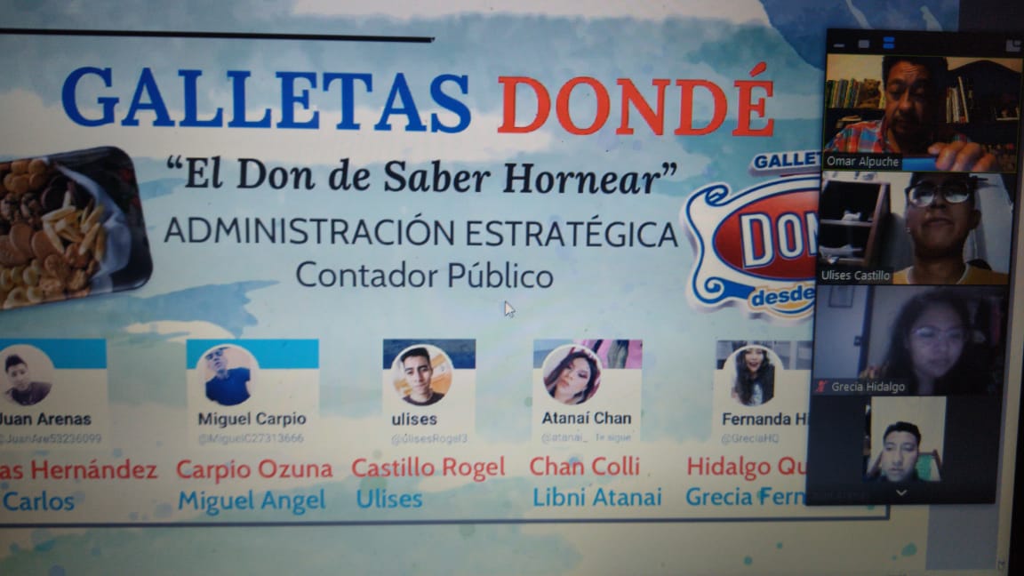 Segundo día de la última semana de clase con #administracionestrategica impartida por <a href="/omaralpuche/">omar alpuche leal</a> con el equipo #DONDÉ
<a href="/CantojorgeJc/">Jorge Canto</a> <a href="/Anthony47772955/">Anthony Cruz</a> <a href="/JanePenaC/">Janette Peña</a> <a href="/StffLzm/">Stfflzm</a> <a href="/Omar_Grajales_/">Grajales Pacheco Manuel Omar</a>