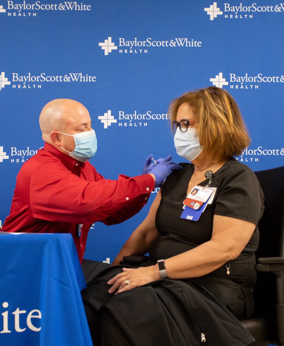 Today was an historic day for @BSWHealth as our frontline team members started getting the #COVID19 vaccine at <a href="/bswhealth/">Baylor Scott & White Health</a>_templ.