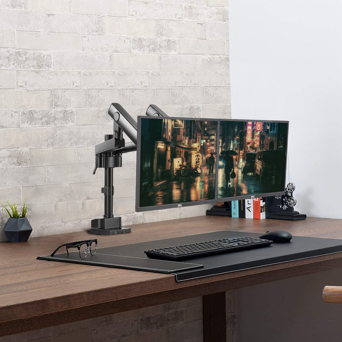 PC モニターアーム 2アーム ガス圧式 17-35インチ 1-15kg ZJ23-02 Accurtek