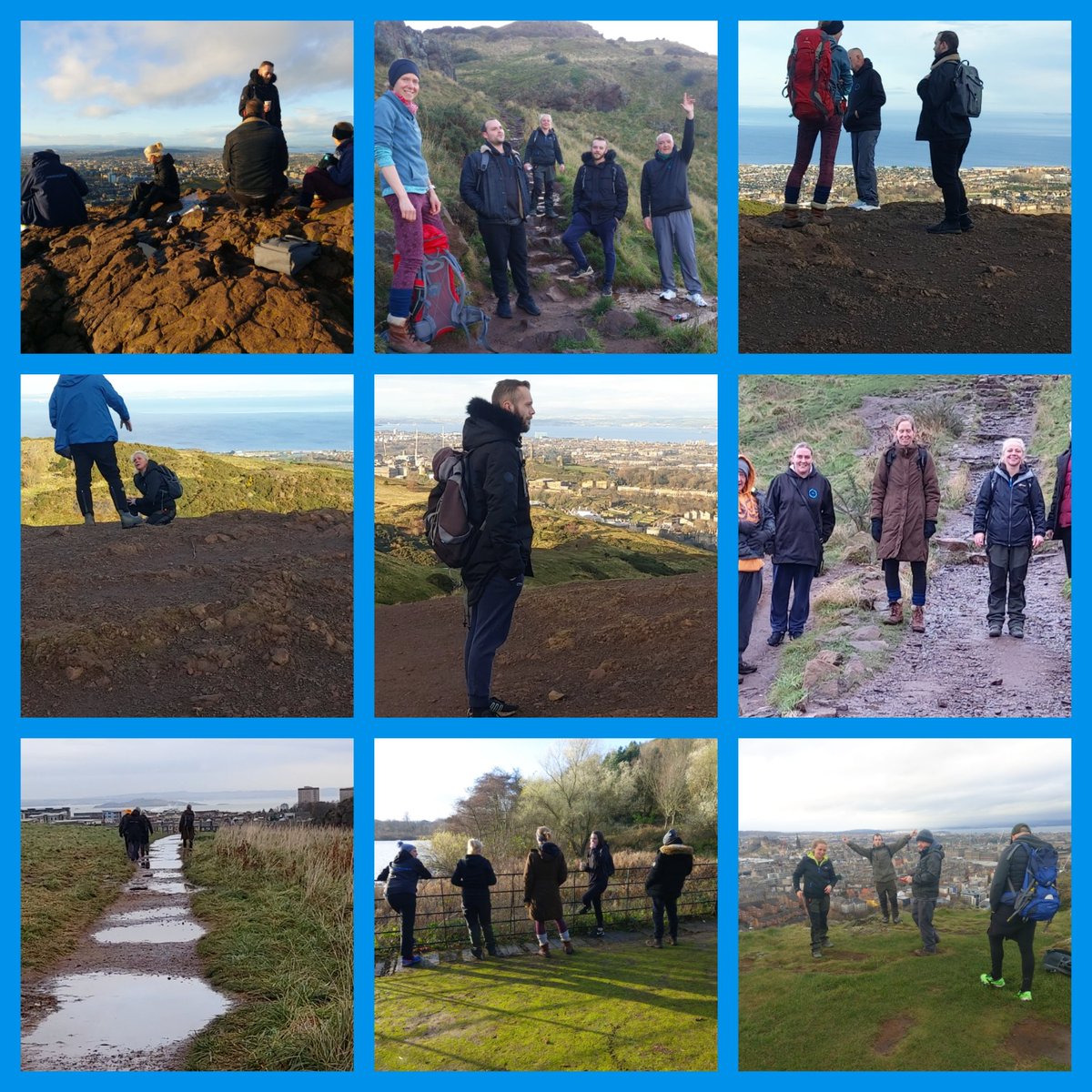 Top of Arthur seat SFS walking group everyone is looking forward to more in 2021#freshair#climbeverymountain <a href="/StreetFitScot/">Michelle Reilly</a>