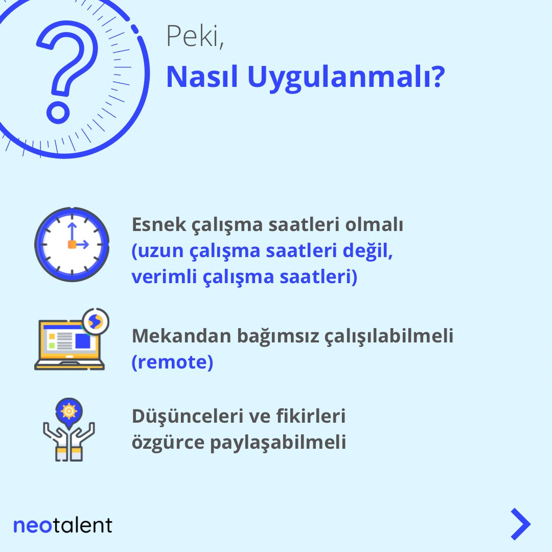 Startuplarda  çalışmak özgürce olmalı. Geleneksel çalışma anlayışını yıkan, tanınan esneklik ve verilen inisiyatifle çalışanların daha verimli olabileceği formlarda olmalı:)

#neotalent #neostartuplife #peopleandculture #startup #girişim #girişimcilik #startuptaçalışmak