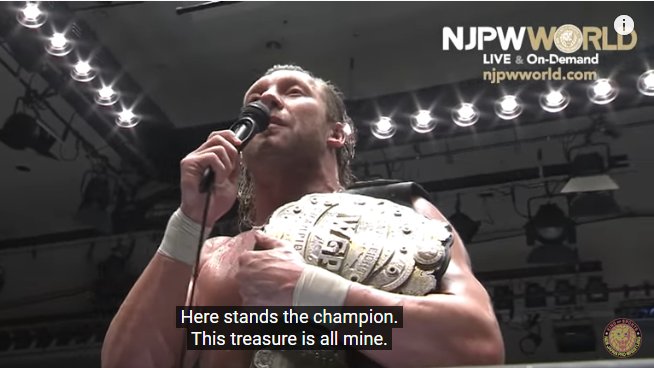 We know how valuable the IWGP Heavyweight Title is to him.Especially after all it took for him to finally obtain it...