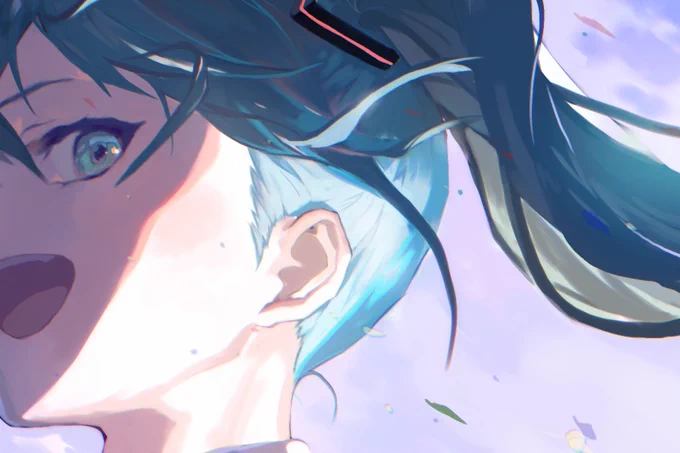 初音ミクさんのお絵かきメイキングをこの後18時にニコニコ動画に投稿します!
厚塗り風の作画手順になってるので興味あれば見てみてね。 