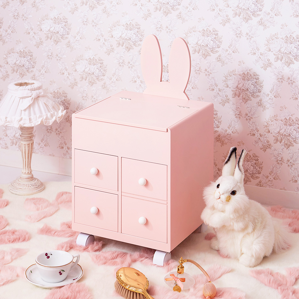 【ビンテージ】うさぎドレッサーのリモージュボックス ウサギ - リモージュボックス専門店 Limoges Petit Lapin deux