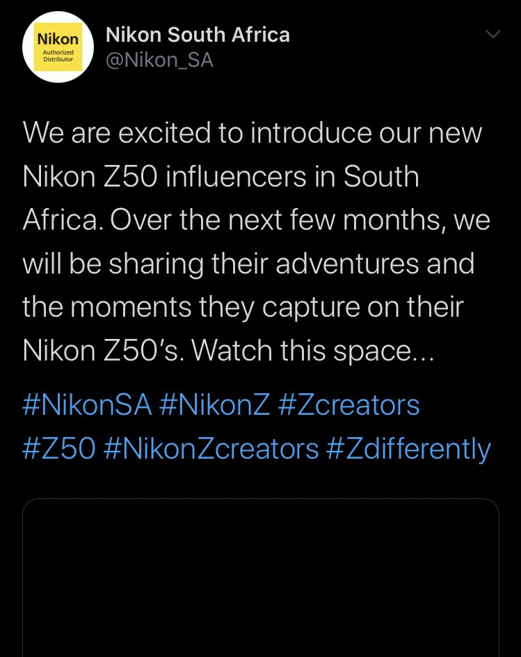 the time nikon introduced their influencers for south africa to us