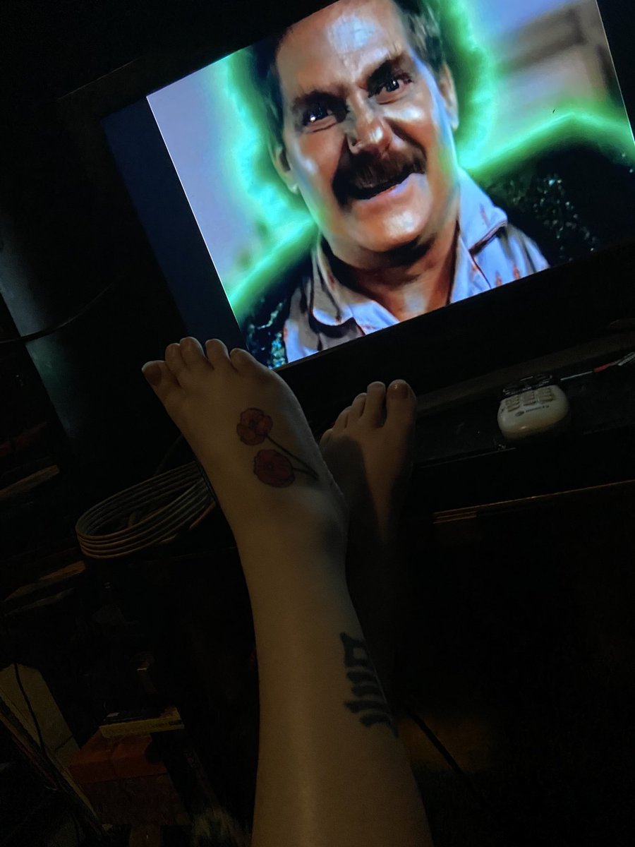 VendettaZen's tweet photo. Feeling very strange tonight while watching the Mr. Boogedy films... 🤔 #weirdnight #HorrorFam #horrorfan #goofymovies https://t.co/vzarNET5aV
