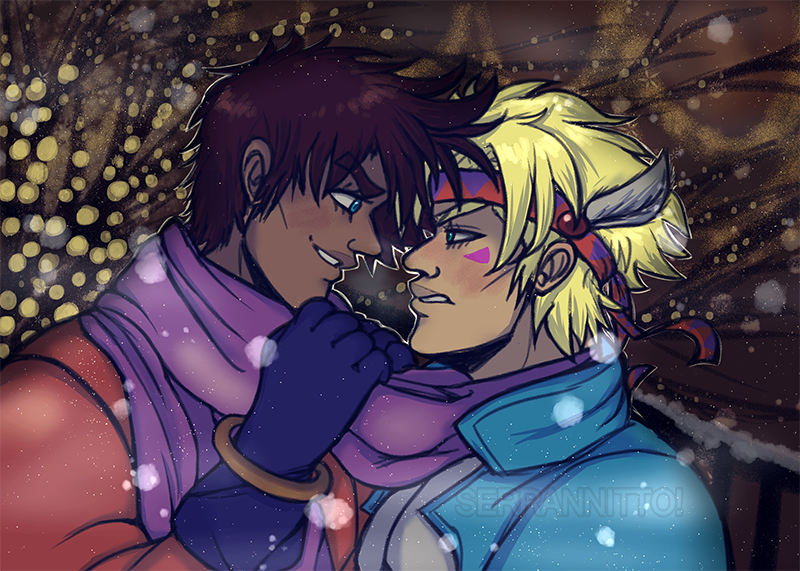 Serrannitto's tweet photo. Here comes the first of my (late) entries for @JojosShipWeek and also #CJCWeek2020!! ✨🌻

#caejose prompt: Holidays🎄🎅

#jojoshipweek #jojoshipweek2020 #シージョセ https://t.co/thBM3Msudl