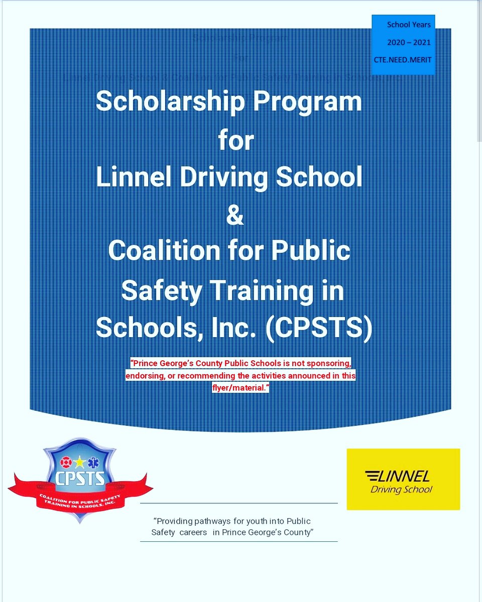 As mentioned during tonight's meeting, <a href="/Linnel_Driving/">Linnel Driving School</a> is offering Driver's Ed Scholarships for our students.  Email our President for application (parkdaleptsaprez@gmail.com).  Application must be submitted by NEXT Monday, December 21st!