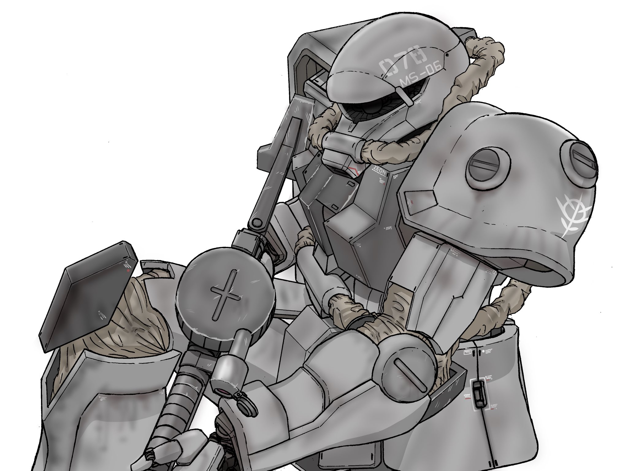 あろんa ザクii市街地色 ガンダム イラスト好きな人と繋がりたい ザク イラスト 待機 機動 T Co Premu3qhkq Twitter