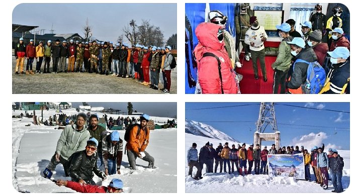 SyedJaveedShah6's tweet photo. #IndianArmy organised a #CapacityBuildingTour for local youth of Langate. The youth visited #Kanchenjunga #museum of #HighAltitudeWarfareSchool & took joyrides in #Gandola at #Gulmarg
@NorthernComd_IA
@ChinarcorpsIA
@RadioChinar
@nvn07Rajwar
@ParadiseRajwar
@DiariesRajwar
@UN m https://t.co/ZxtS00MYE5