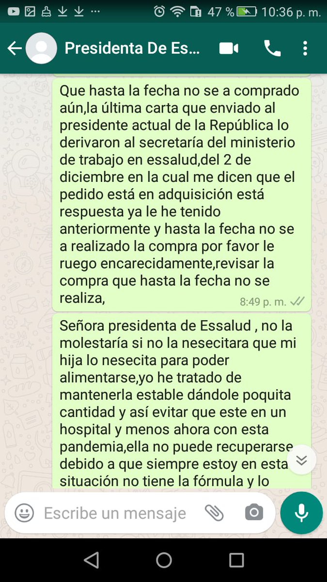 CopacePeru's tweet image. Pacientes de Essalud con alergia alimentaria necesitan #Neocate urgente, Sra #FiorellaMolinelli una madre de ICA le escribe desesperadamente.... @EsSaludPeru @geovanniacate @SuSaludPeru