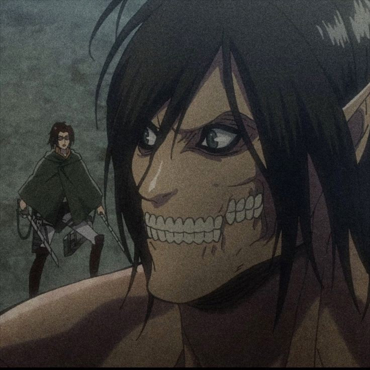 idkuyett___'s tweet photo. Hange: Titan Eren, pretty🤩 https://t.co/9rPIyS8D17