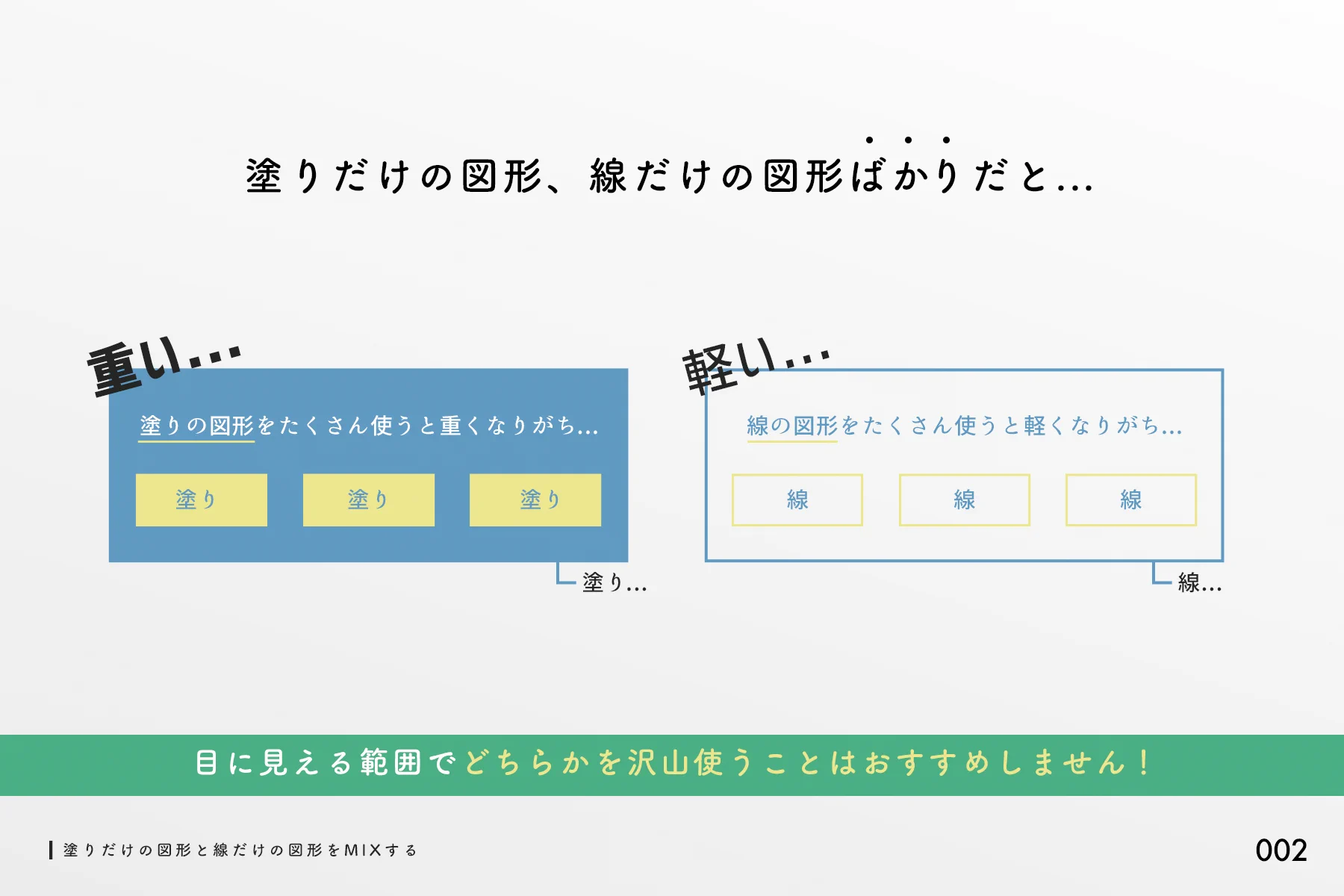 デザインの勉強をしている人は参考になるかも！色んなデザインに使える、「塗りと線」のお話