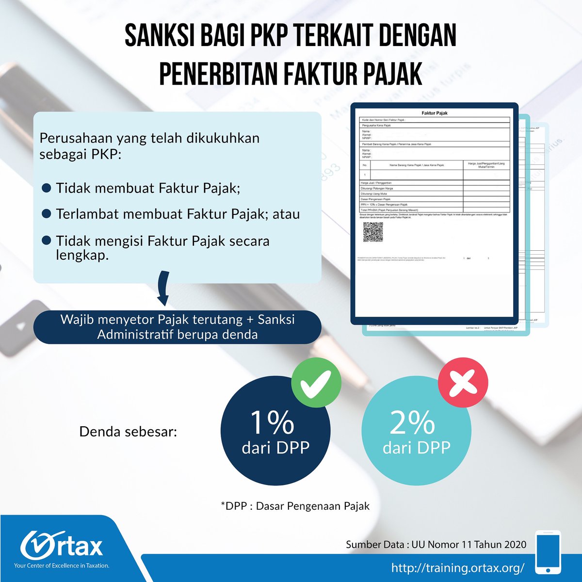 redaksi_ortax's tweet photo. [Sanksi bagi PKP terkait dengan Penerbitan Faktur Pajak]

Salah satu pertimbangan adanya perubahan klaster perpajakan di dalam Undang-Undang No. 11 Tahun 2020 tentang Cipta Kerja adalah untuk mendorong kepatuhan Wajib Pajak...

Selengkapnya: https://t.co/6yjYfenSPG https://t.co/kYsMhNNAYb