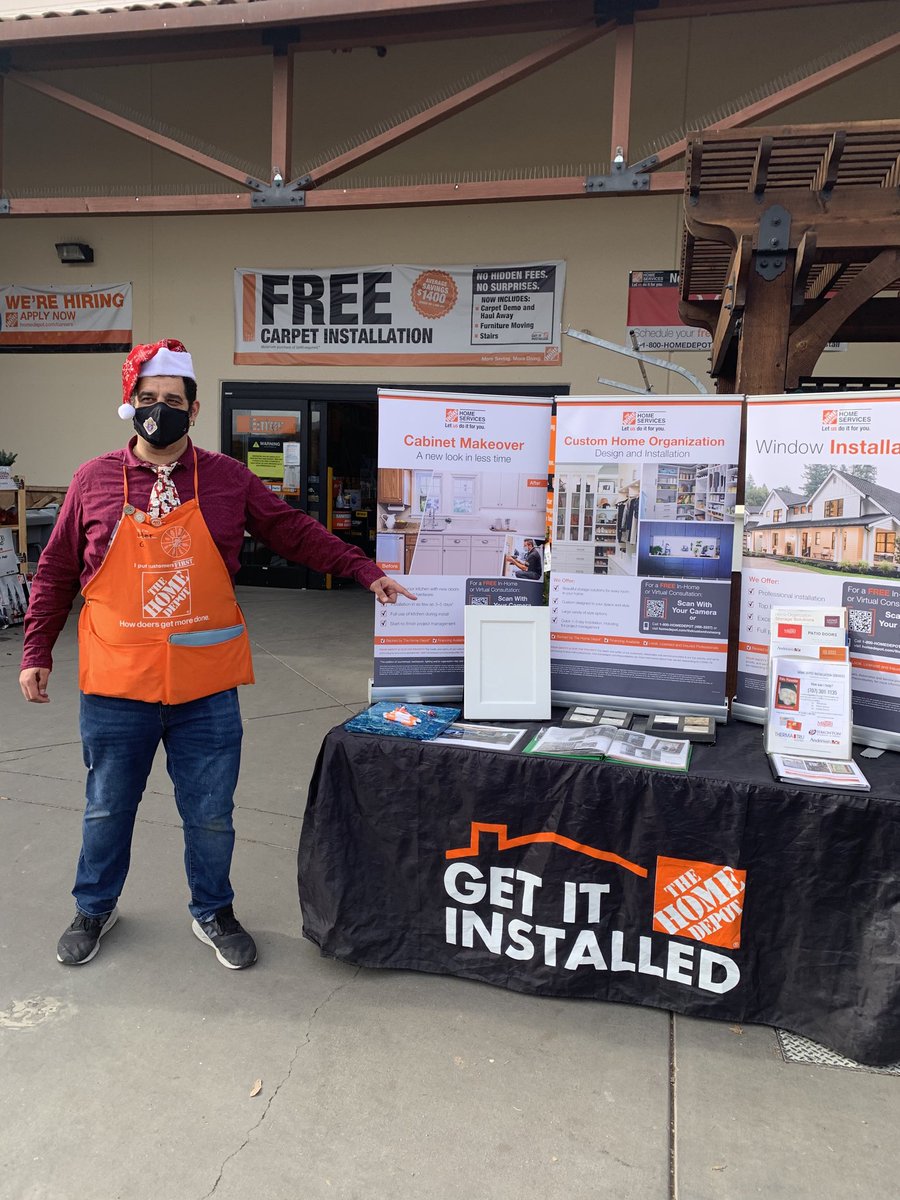 thdseadawn's tweet photo. Visited HSRS at Napa Store #6652 (Peter Guirguis) earlier today. He loved the table top pop ups for Windows and Custom Home Organization to go along with his Cabinet Makeover display. As you can see, Peter is getting into holiday spirit with his Santa hat! https://t.co/UxG5nDK24a