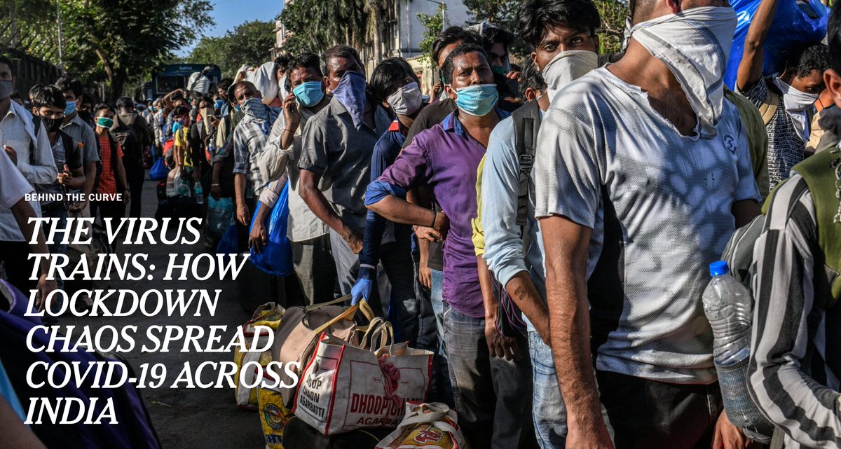 The trains became virus hotspots. Packed beyond capacity, they ran from India’s biggest cities, which were virus hotspots, to rural areas that had very few if any virus cases.