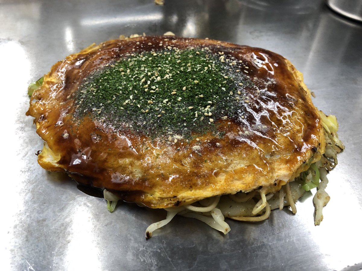 Tam With Yos お好み村 あとむ 広島市新天地プラザ4f 黄色い暖簾が目印のお好み焼き屋さんで あとむ を実食 広島 広島グルメ グルメ 広島ランチ ランチ 広島お好み焼き お好み焼き 新天地 あとむ チャンジャ