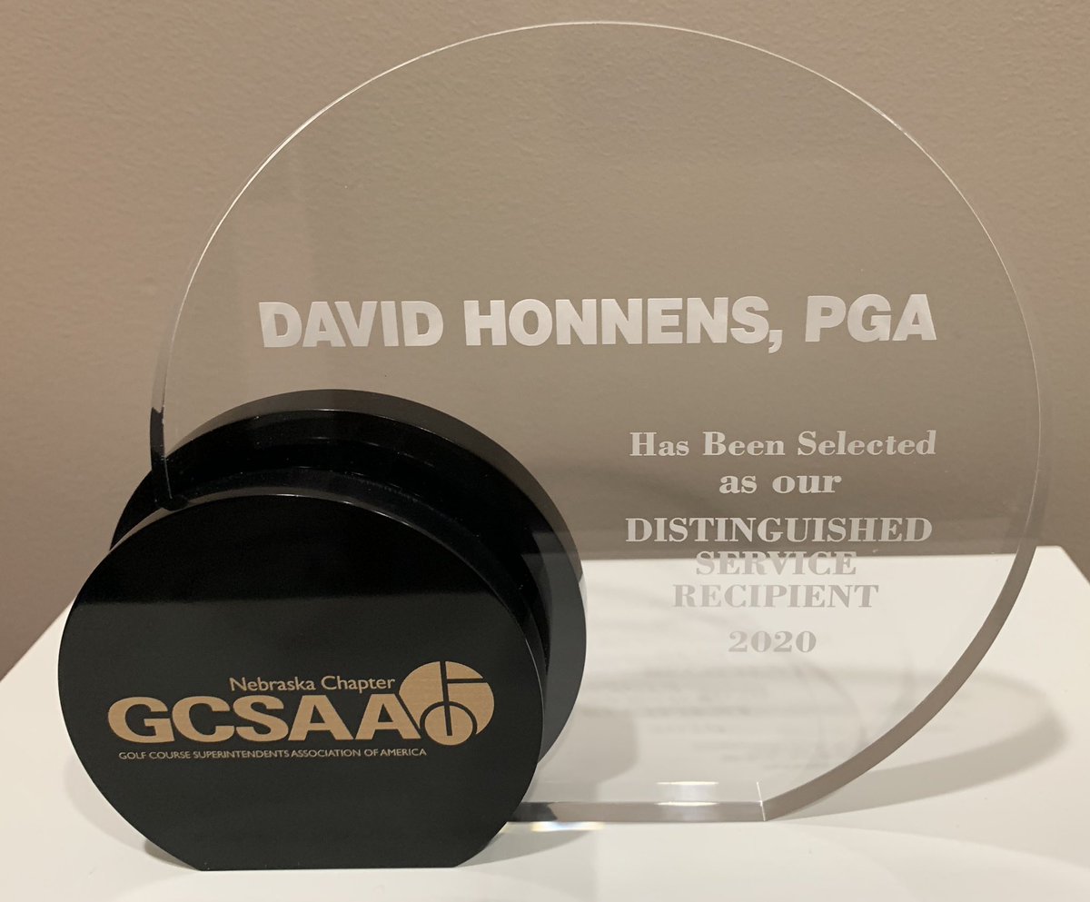 NebraskaGCSA's tweet photo. 🥁drumroll, please! Congrats to our 2020 Distinguished Service recipient, MR. DAVID HONNENS with @NebraskaPGA. Grateful to be an allied friend with you, sir👏👏 https://t.co/lJ5BiSmNfs