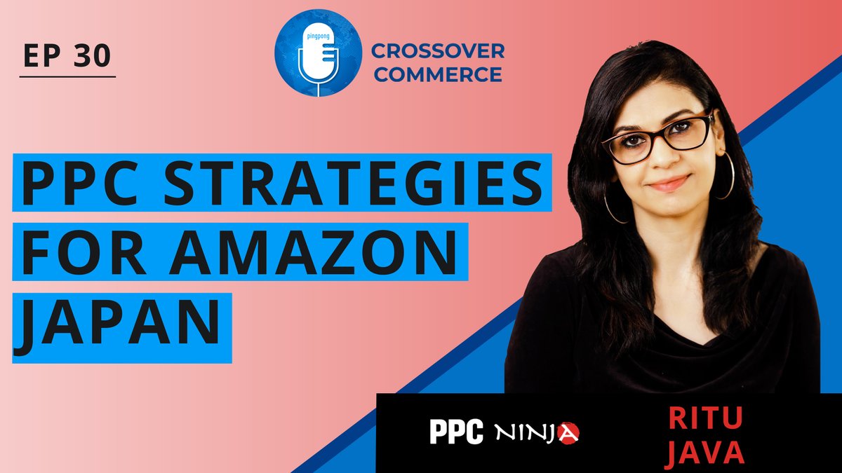 So excited to be joining <a href="/RyanCramer_/">Ryan Cramer</a> of <a href="/PingPongPayment/">PingPong Payments</a> as we chit chat about Amazon PPC Strategies for Japan! Please join us if you are even remotely interested in expanding your online business to the 3rd largest Amazon marketplace!
#amazonadvertising #amazonppc #amazonjapan