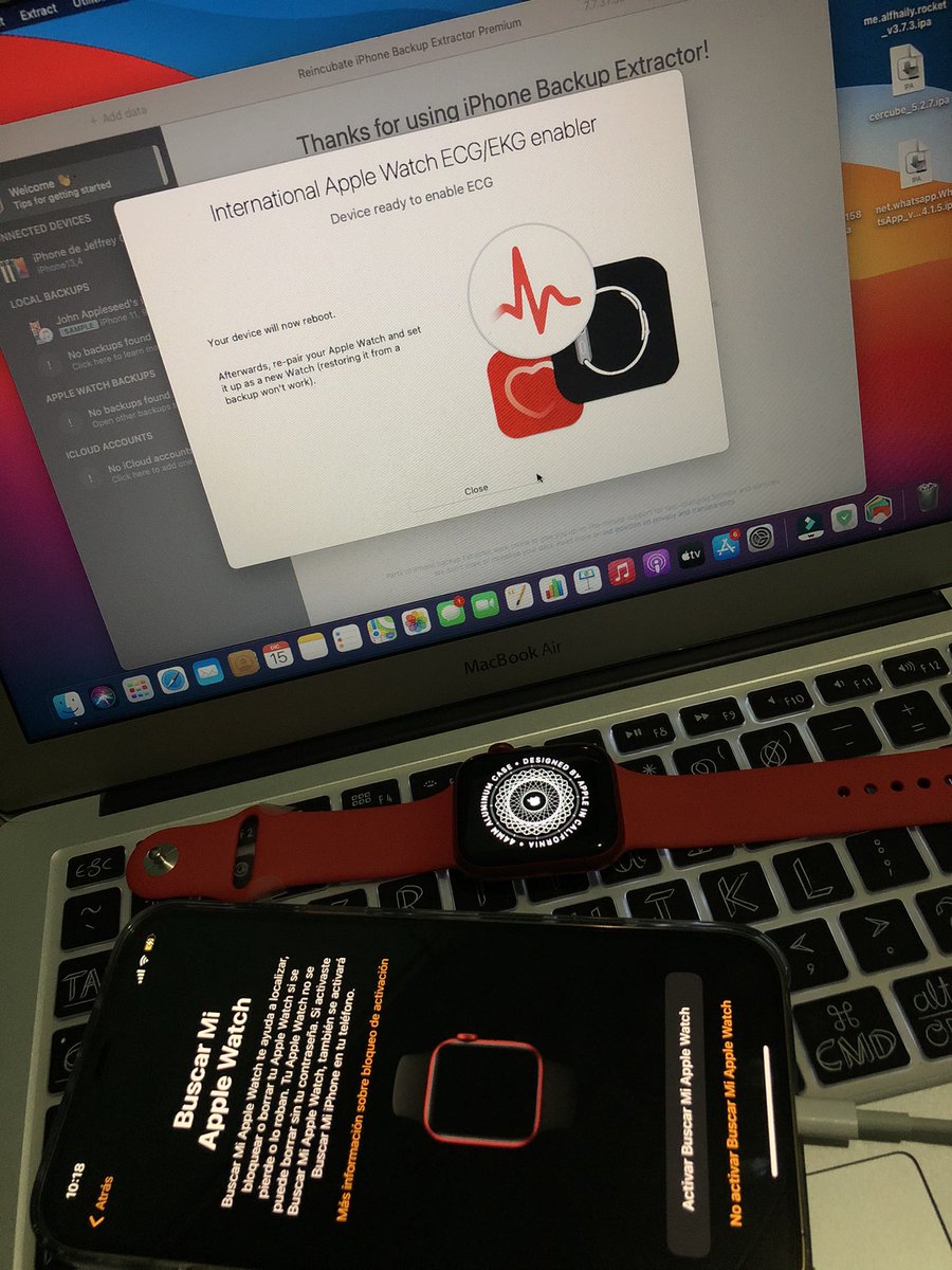 jeff_umanzor's tweet photo. 🛑Solo para regiones no soportadas:⚠️
✅Confirmó que al actualizar a iOS 14.3 & watchOS 7.2 se desactiva el ECG por ende hay que hacer el proceso este:
https://t.co/8bBwLxfoAu
#iOS143 #watchOS72 #iPhone12ProMax #iPhone @KrosmosTv @guillemejia17 https://t.co/skgG8USoPK