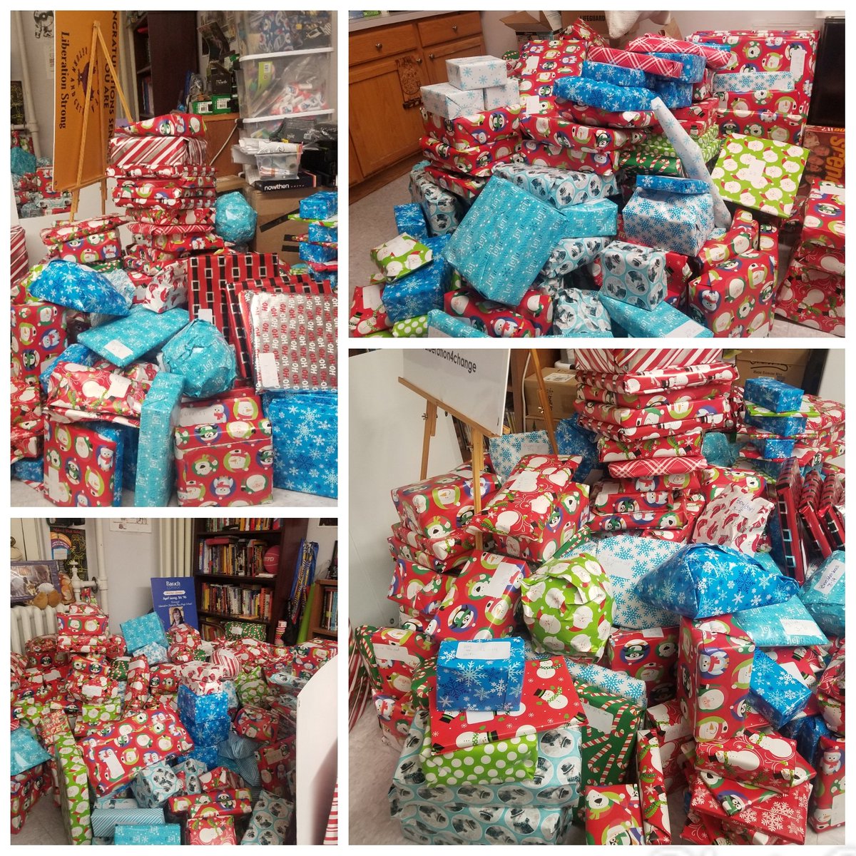 April4C's tweet photo. This snow storm did not cancel our day of giving. It simply delayed the inevitable joy our young people will feel. Our babies are worth it all. They deserve superheros in their lives because they are worthy. Thank you to all who helped, you are appreciated! #Libnation #teamOSG https://t.co/xr4LxxZR92