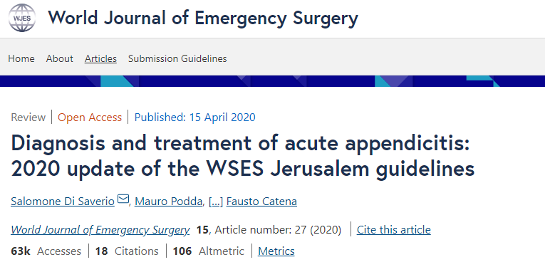 MemodiApp's tweet photo. Aunque la escala predictiva clásica de apendicitis es la de Alvarado, ya no se recomienda su uso por su baja especificidad. Ahora (WSES 2020) se sugiere usar la escala AIR (Appendicitis Inflammatory Response). Actualizamos nuestra base de datos con las recomendaciones. https://t.co/IOZMW5wyd4