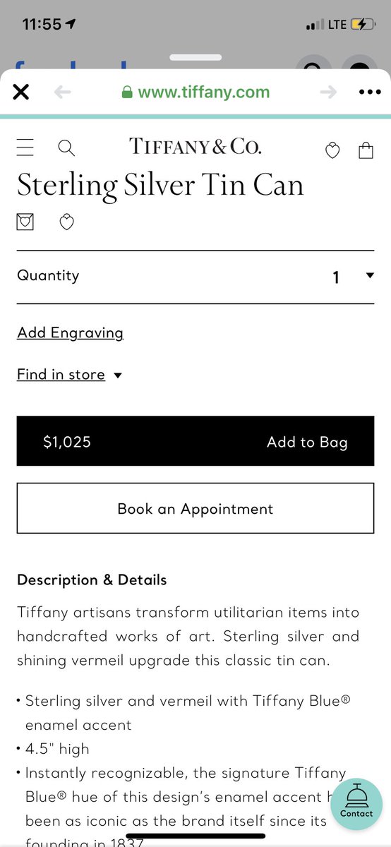 Sydran97's tweet photo. Tiffany &amp; Co is literally selling garbage and I still can’t afford it https://t.co/69snSVLvoD
