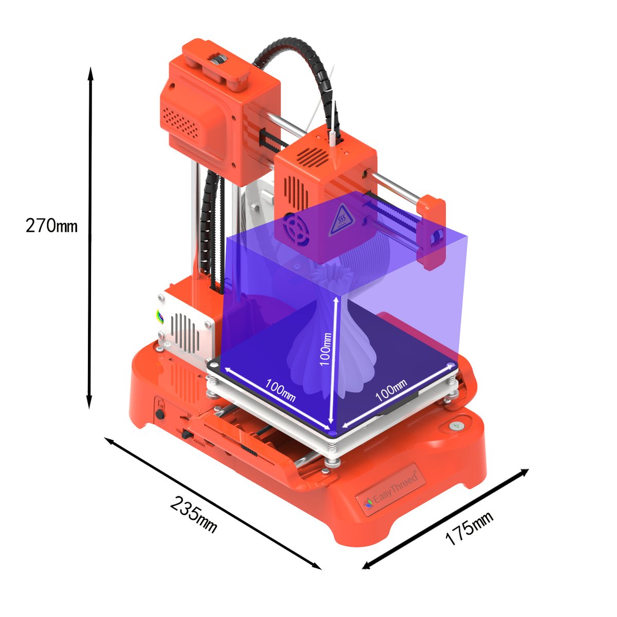RiverLong4's tweet photo. EasyThreed K7 mini 3d printer,  79usd sell in aliexpress next month https://t.co/nqP3HJrue6
