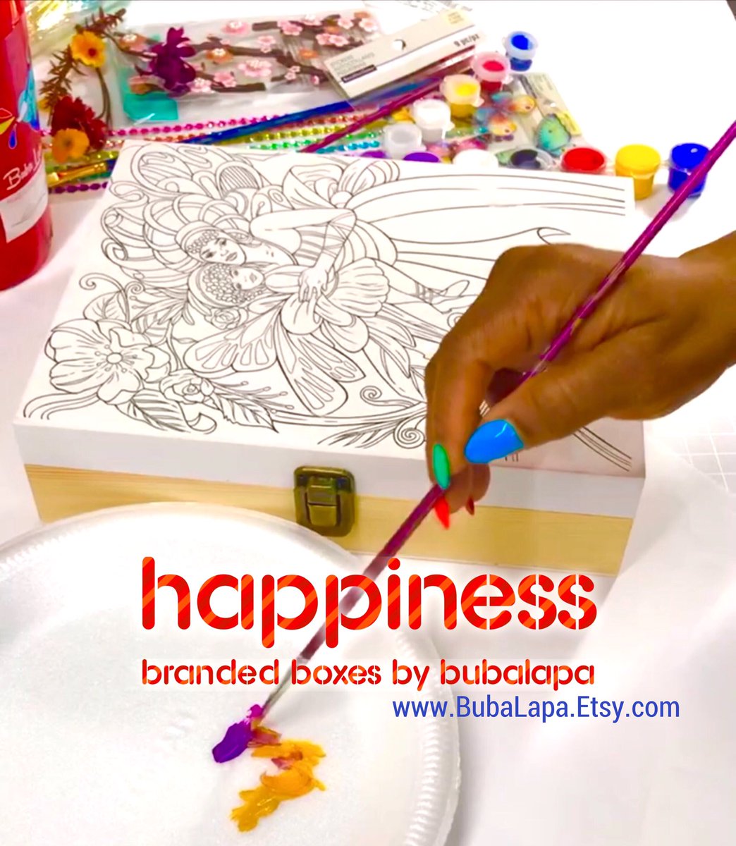 hapinesIsaBrand's tweet photo. @thekjohnston Checkout my BubaLapa Store on Etsy. I produce unique predawn wooden boxes and canvases for Do-It-Yourself DIY painting at home. Great for learning how to paint without the hassle of first learning to draw. You can paint it, bling it or gift it. https://t.co/hS7CasGRMg https://t.co/MtyhqERSw9