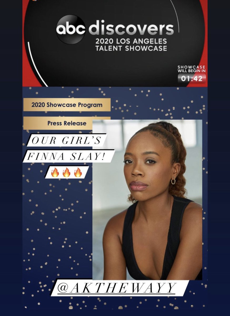 AKtheWayy's tweet photo. Showcase happened! So happy and grateful to see this moment manifest! Now I’m gonna take a spiritual bath! Thanks #ABCcasting this is just the beginning! 🌟 🌟 🌟 #ActressLife #Booked https://t.co/vu9qcEzEnh