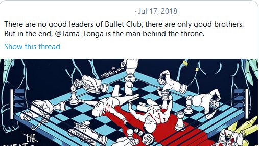 July of 2018, the same month that the "B.C. Firing Squad" attacked Omega and the rest of The Elite and declared themselves the true Bullet Club.