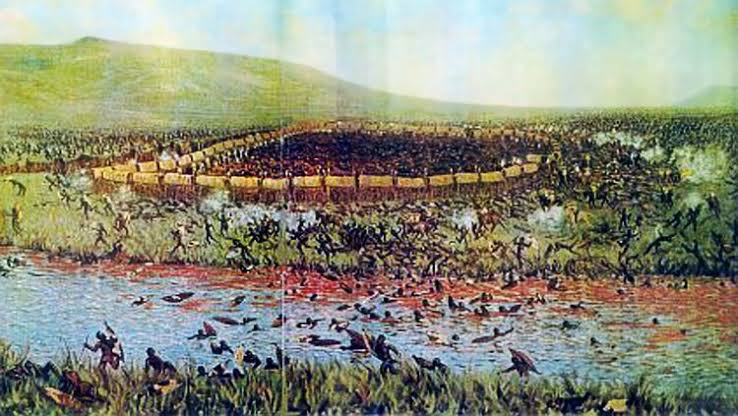 This Day in South African History~ 16 December:1. First celebrated as ‘Dingane’s Day,’ when the Voortrekkers triumphed against Dingane’s army at the Battle of Blood River (Ncome) on 16 December 1838.