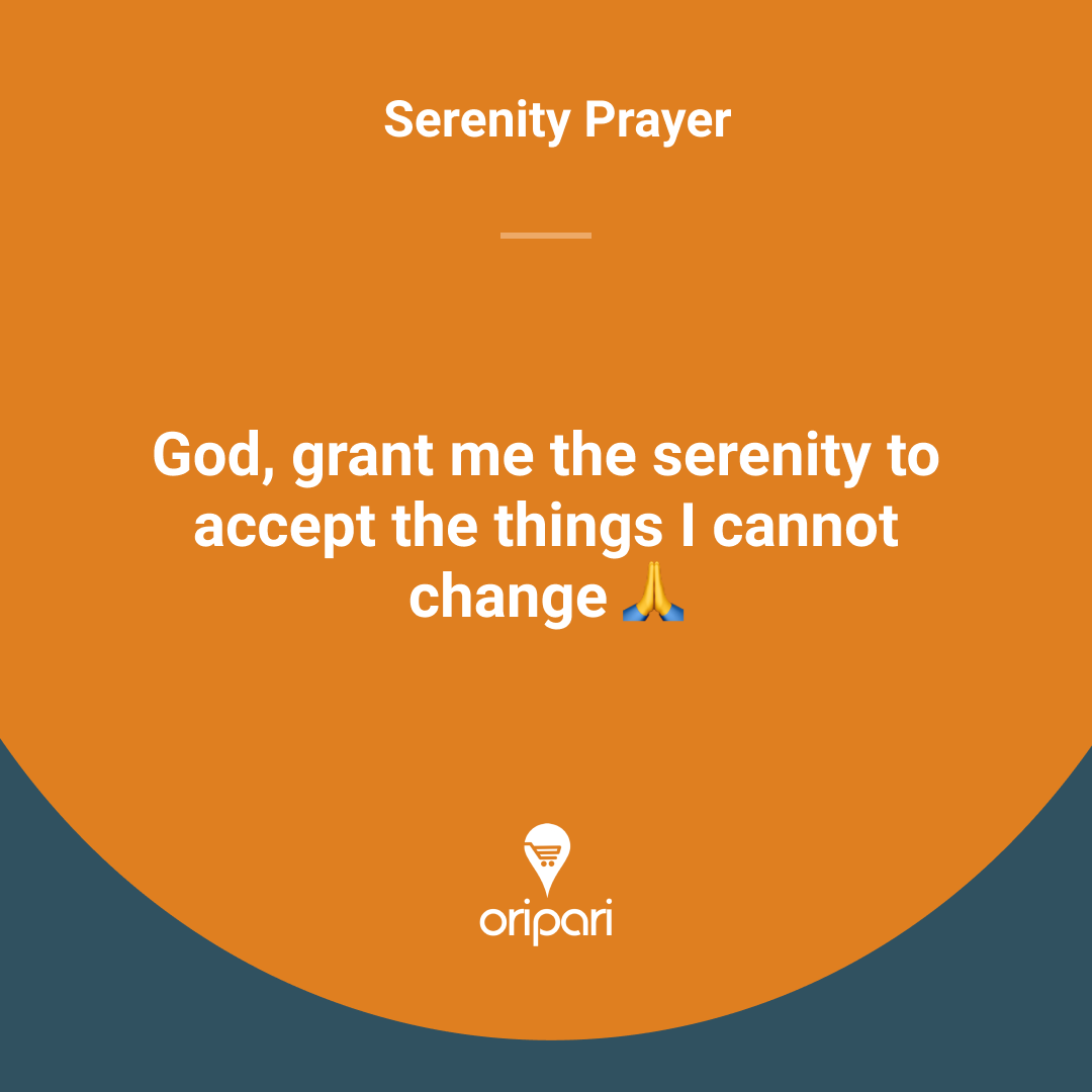 OripariApp's tweet photo. The serenity prayer ❤️

.
#serenity #prayer #acceptance 
#God https://t.co/ueTynPpaZz