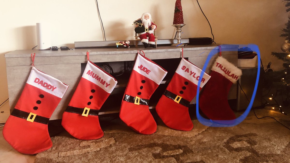 When your 3rd child becomes old enough to figure out from the Xmas decs that they weren’t part of the original family plan. “Mum why’s mine different?” 😬#busted #happyaccident