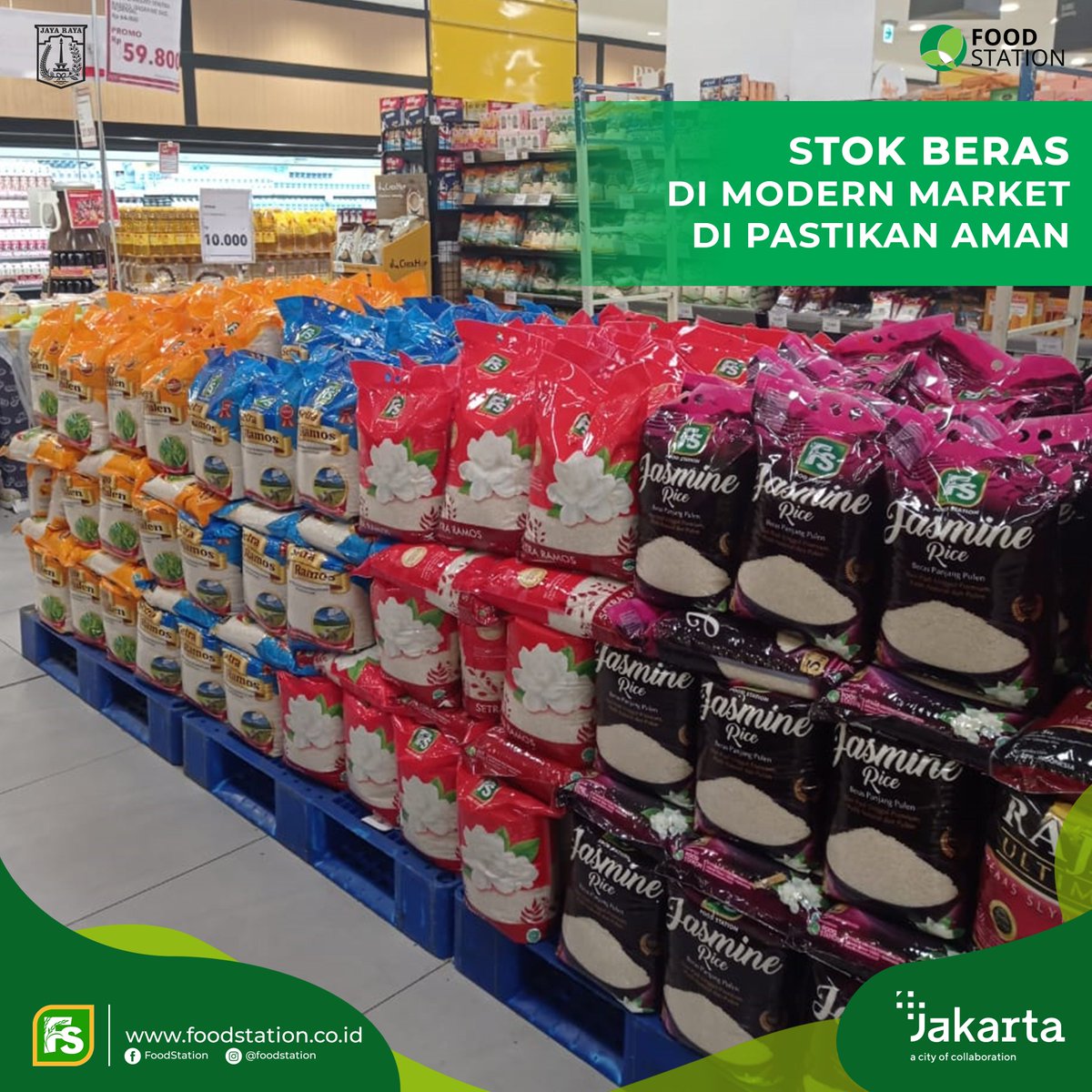 Tenang Sahabat, Stok Beras di Modern Market dipastikan Aman!

Pilih Beras Berkualitas? Beras Food Station tentunya🎉

Yuk belanja Produk Food Station di Modern Market dan Marketplace kesayangan kalian 💯

#foodstation