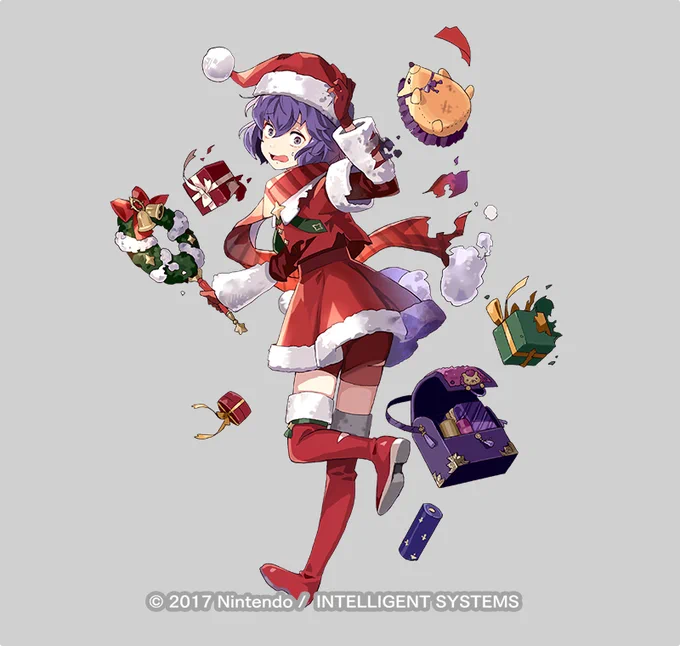 ファイアーエムブレムヒーローズにて「引き籠りたい冬祭 ベルナデッタ」のイラストを担当させていただきました。12/17(木)の16時から実装です!どうぞよろしくお願いいたします✨?✨#FEヒーローズ 