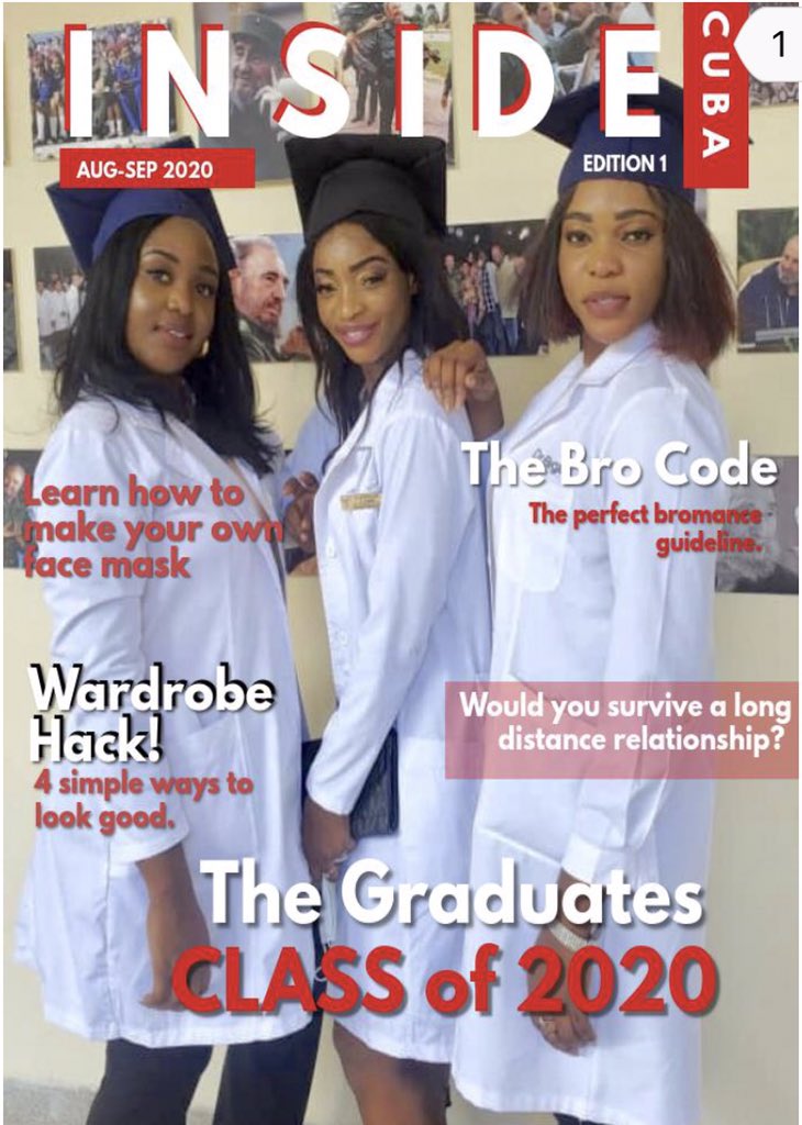 MagCuba's tweet photo. Cover of our 1st edition🤗 Aug-Sept 2020. https://t.co/3Dn5myZWF0